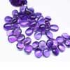 Natural Purple Amethyst Smooth Pear Drop Briolette Beads Strand Sold per 6 beads and Size 11mm approx.Pronounced AM-eth-ist, this lovely stone comes in two color variations of Purple and Pink. This gemstones belongs to quartz family. All strands are hand picked. 